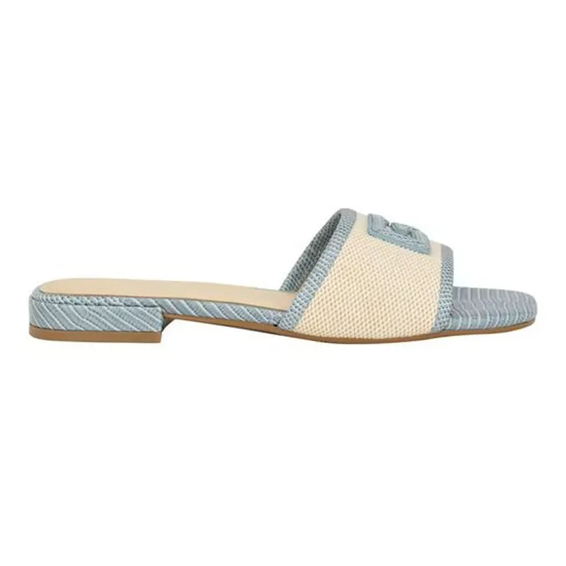 Blue Slide Sandals