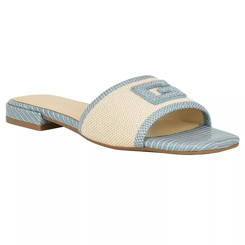 Blue Slide Sandals