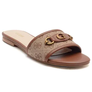 Brown Slide Sandals