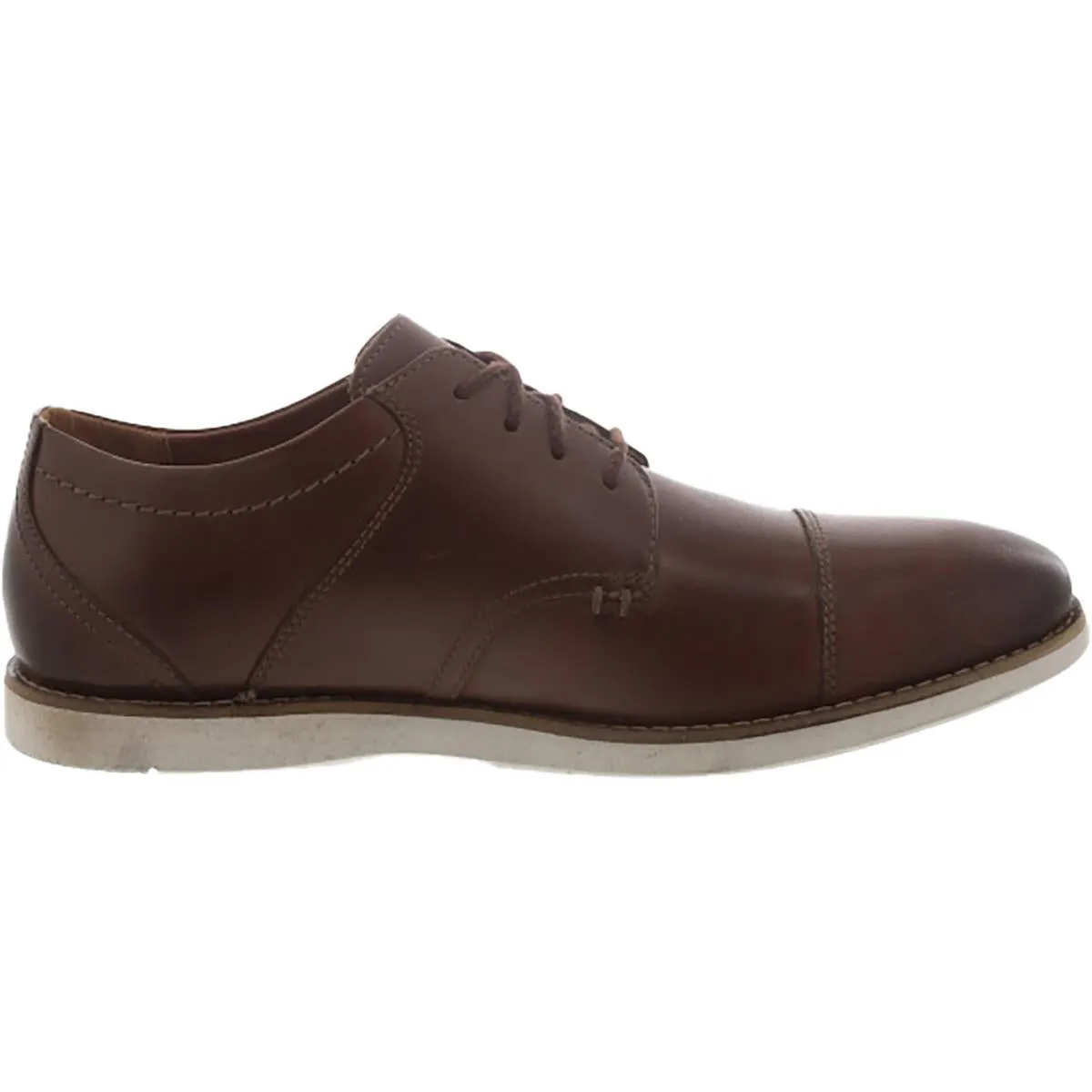 Clarks Mens Raharto Vibe Cushioned Footbed Lace Up Oxfords