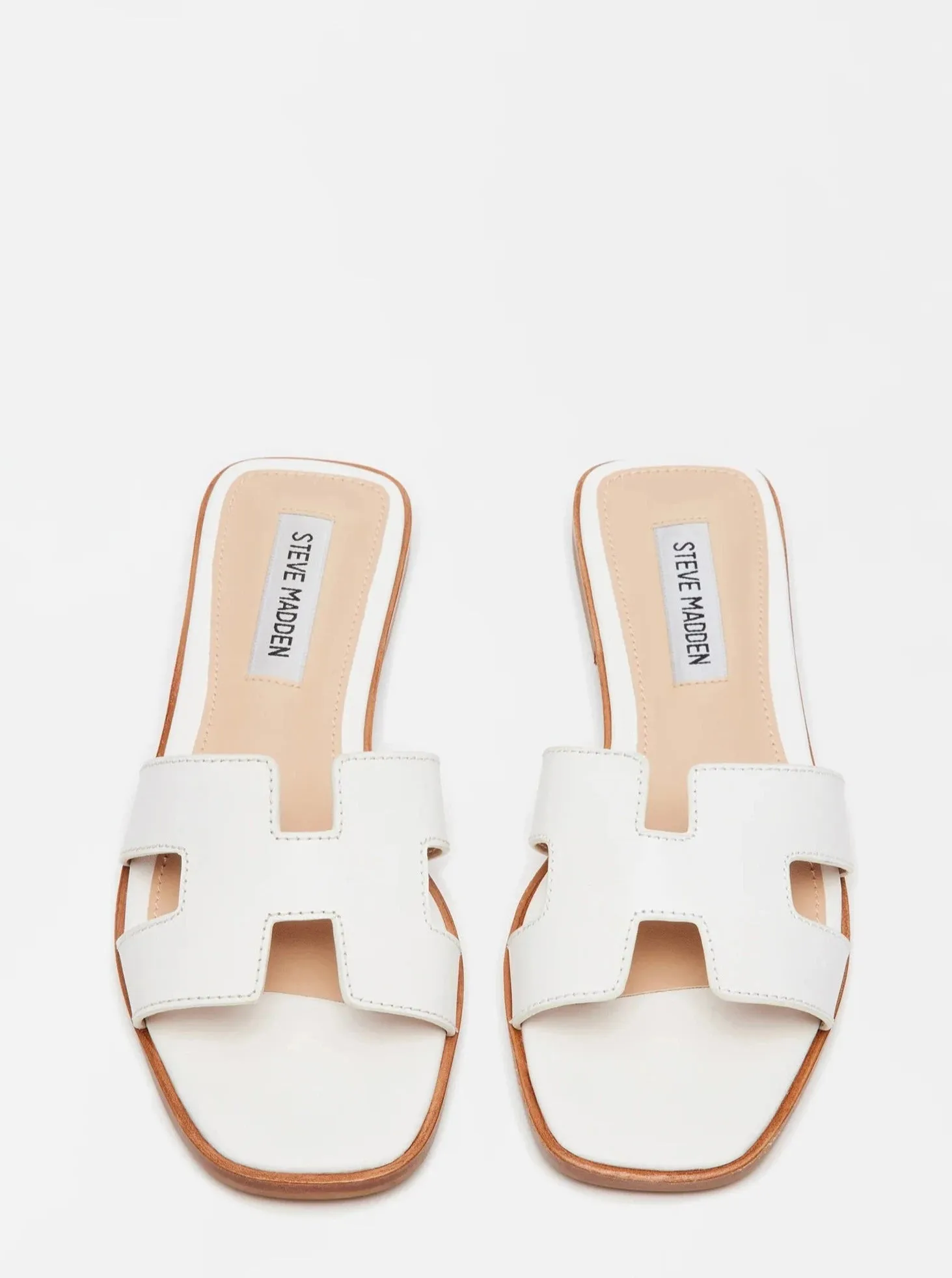 Hadyn Steve Madden Leather Sandal [White-HADY01S1]