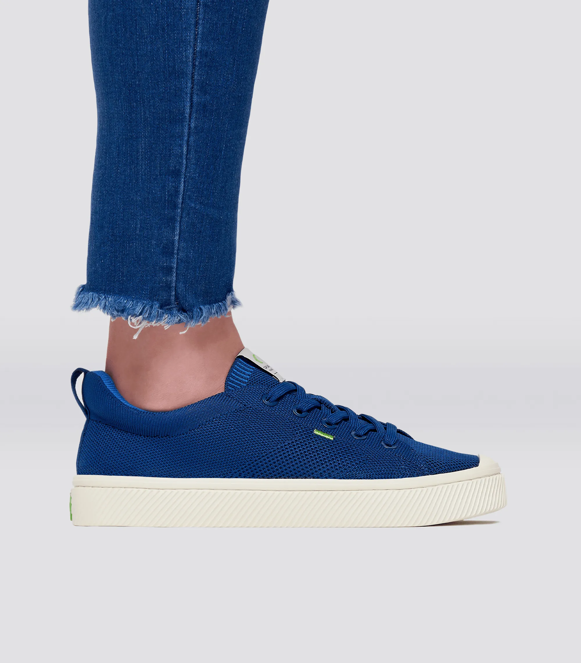IBI Low Mineral Blue Knit Sneaker Women