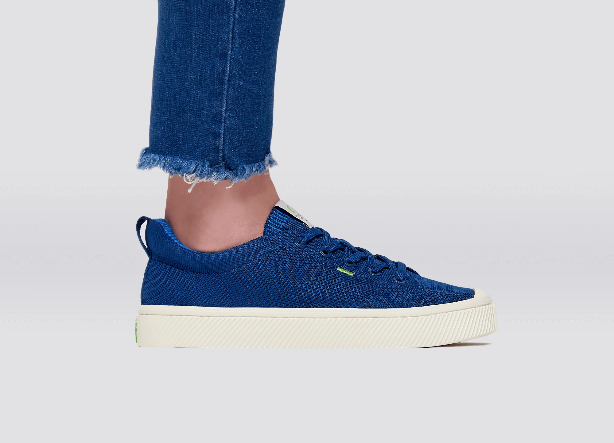 IBI Low Mineral Blue Knit Sneaker Women
