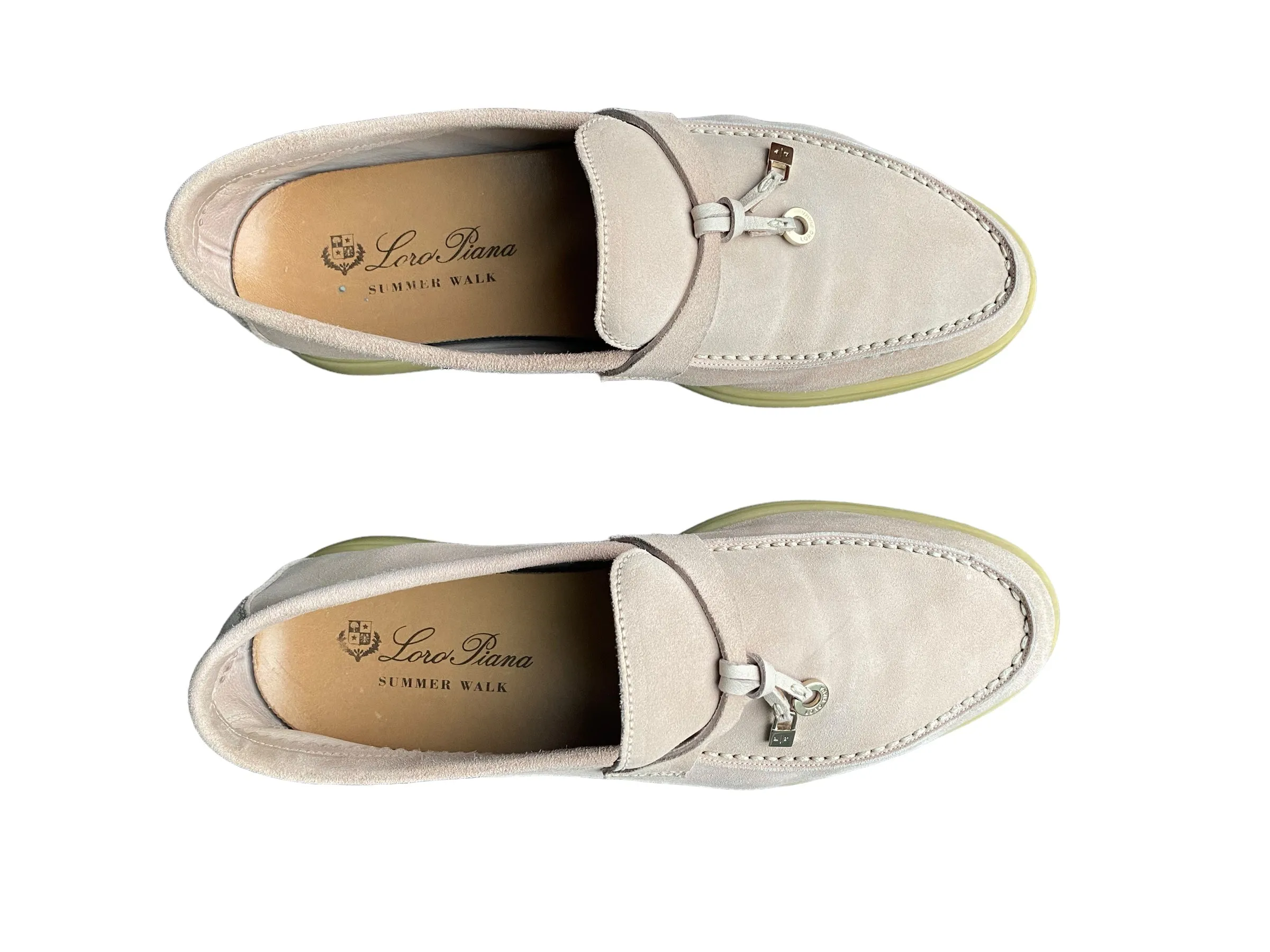 Loro Piana Summer Charms Walk Loafers, size 37