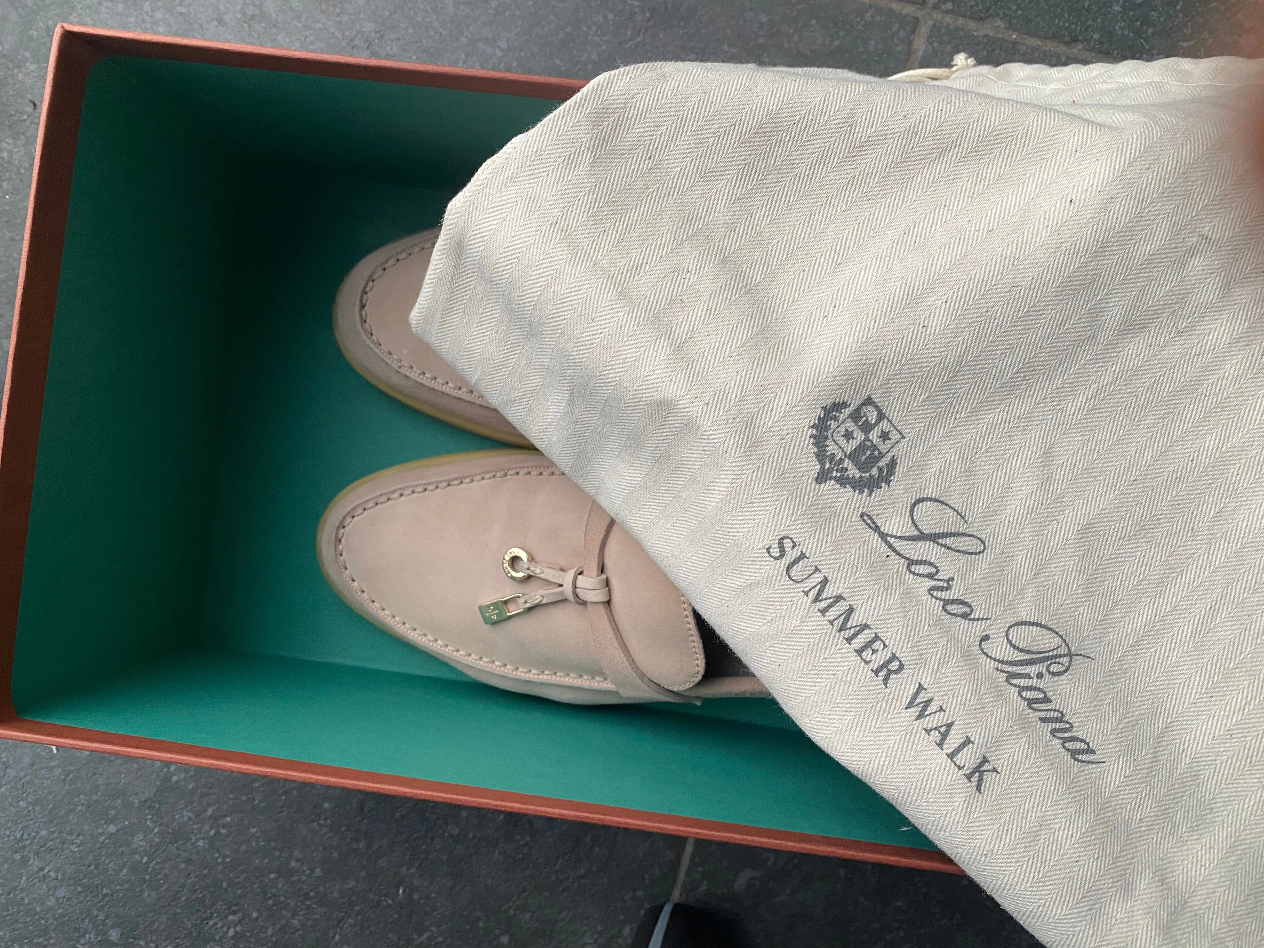 Loro Piana Summer Charms Walk Loafers, size 37