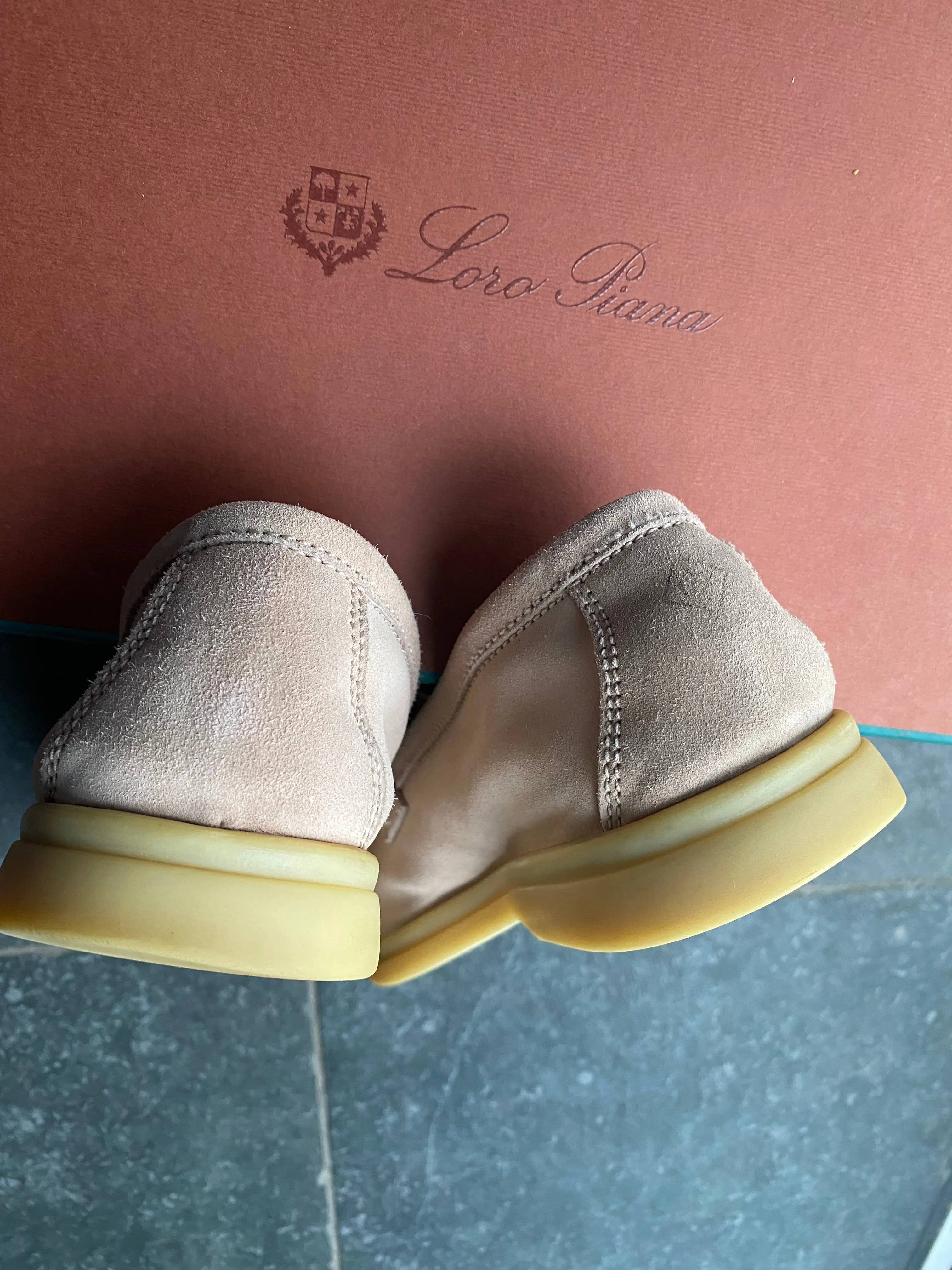 Loro Piana Summer Charms Walk Loafers, size 37