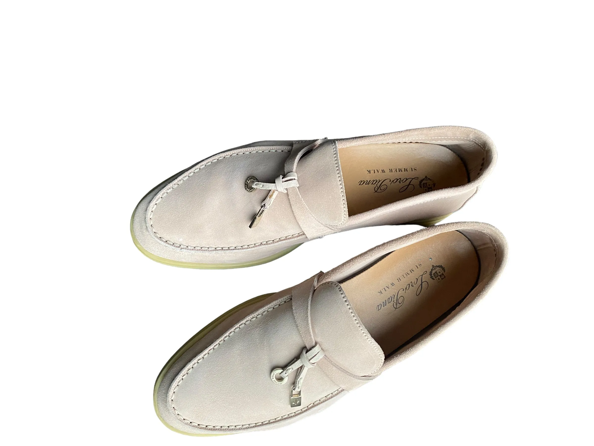 Loro Piana Summer Charms Walk Loafers, size 37