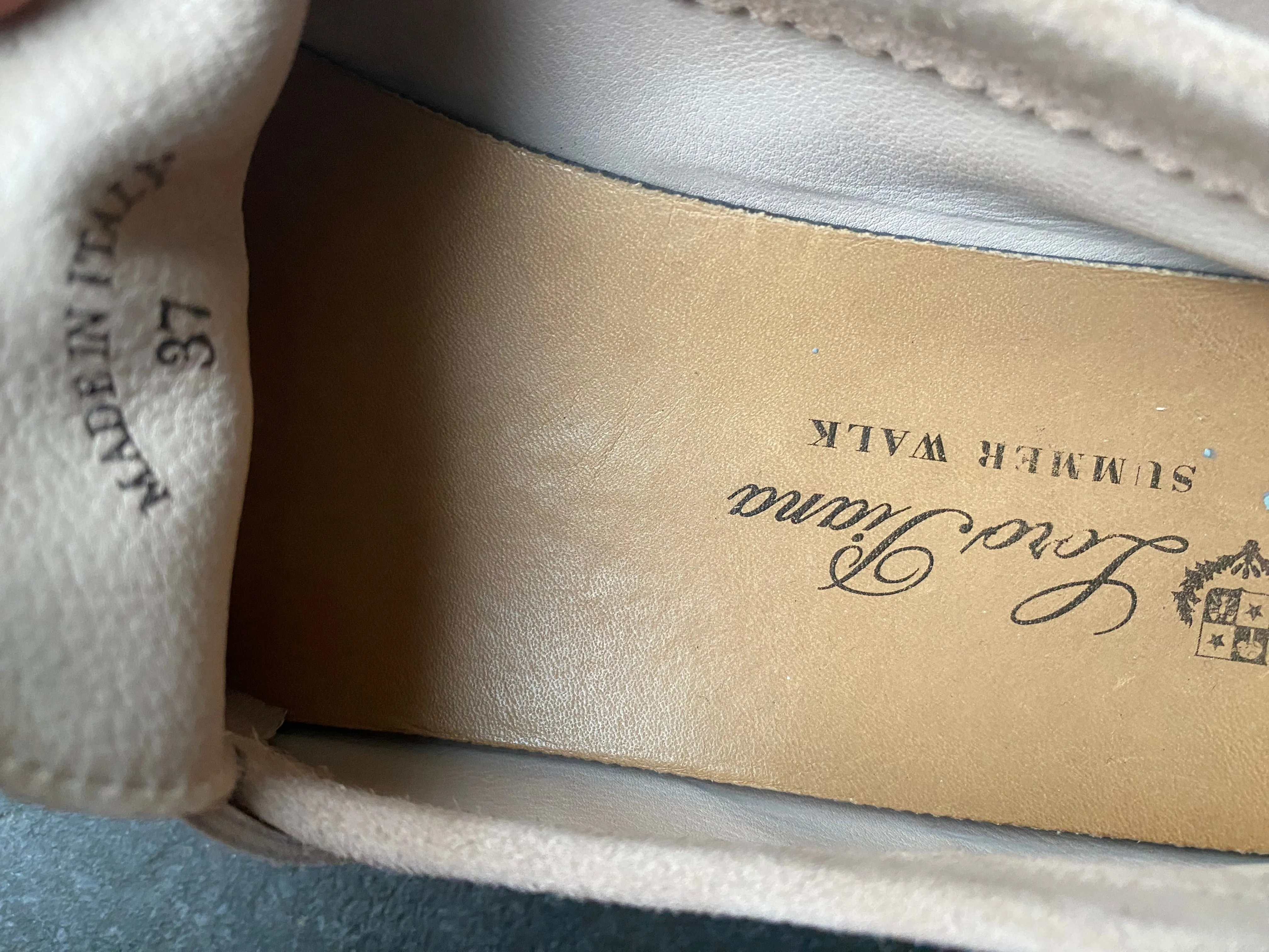 Loro Piana Summer Charms Walk Loafers, size 37