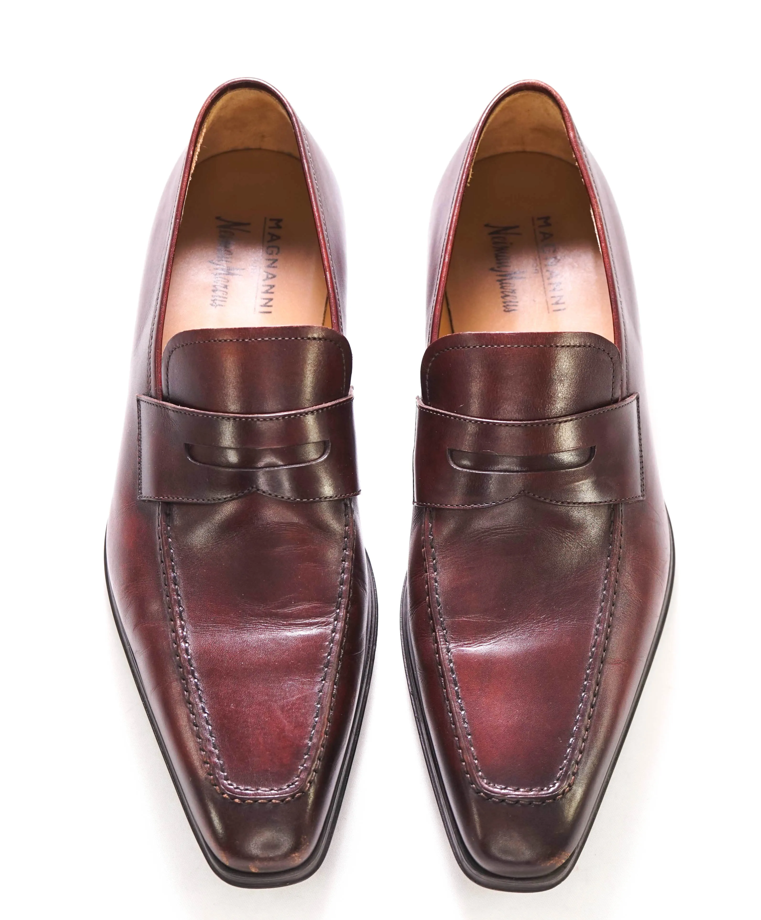 MAGNANNI - For NEIMAN MARCUS  "MADE IN SPAIN" Brown Penny Loafers - 8
