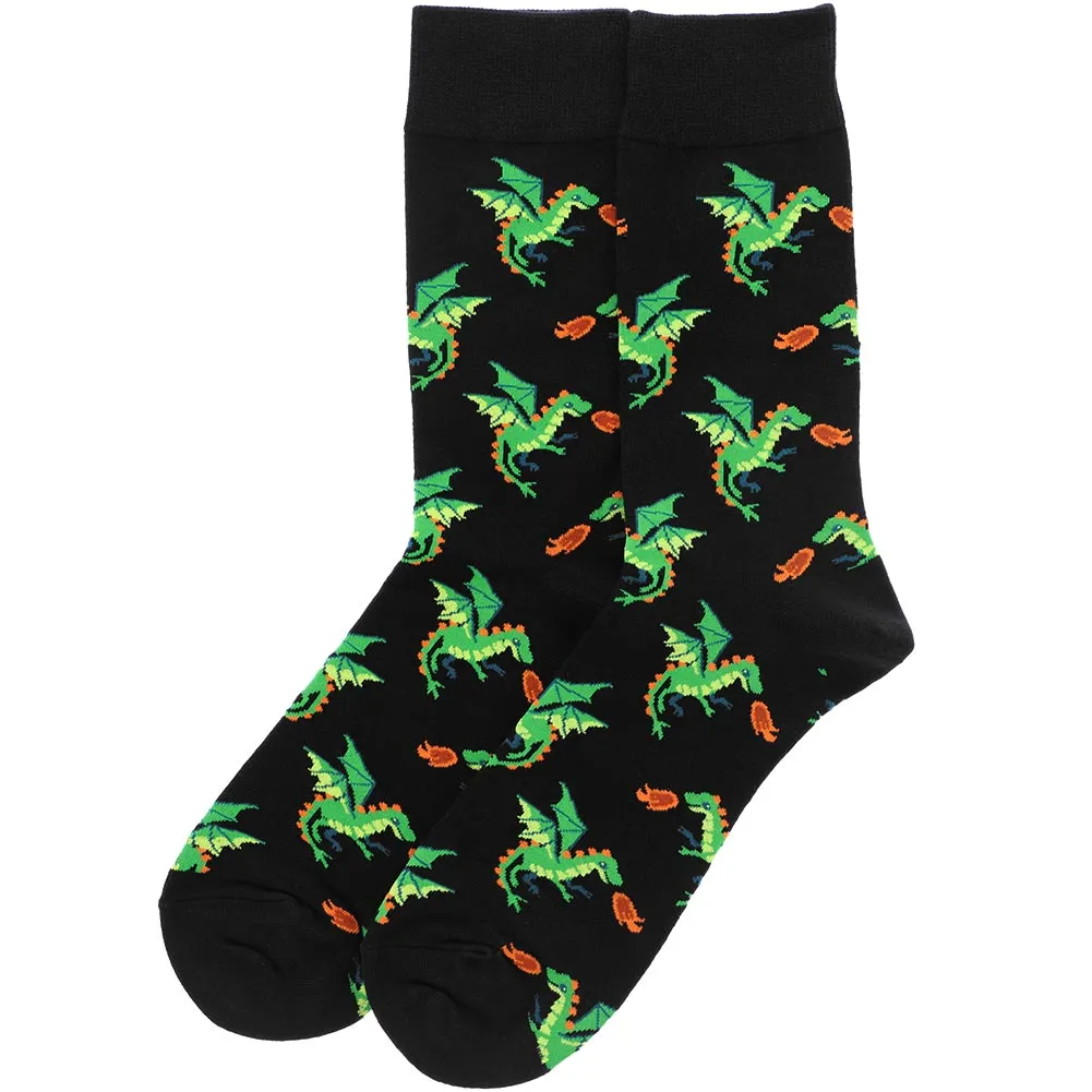 Men's Fiery Dragon Socks