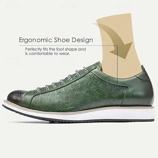 Men's Italian Full-Grain Cowhide Comfortable Oxfords
