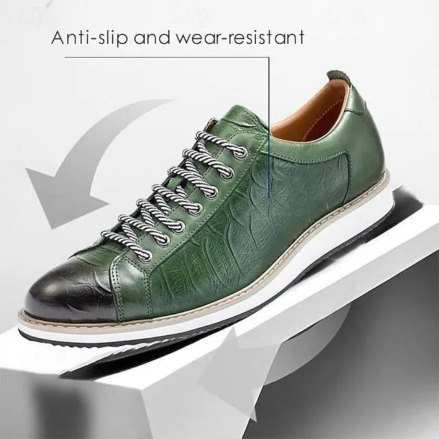 Men's Italian Full-Grain Cowhide Comfortable Oxfords