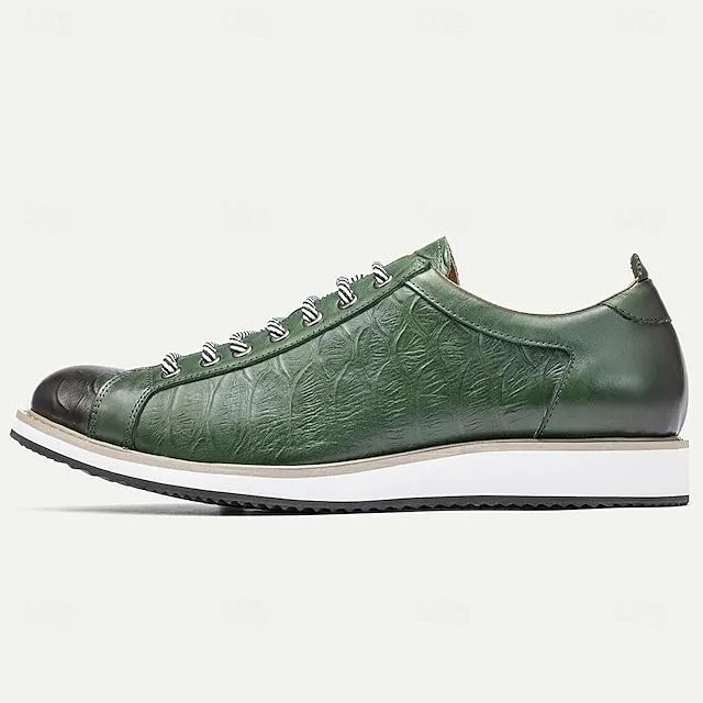 Men's Italian Full-Grain Cowhide Comfortable Oxfords