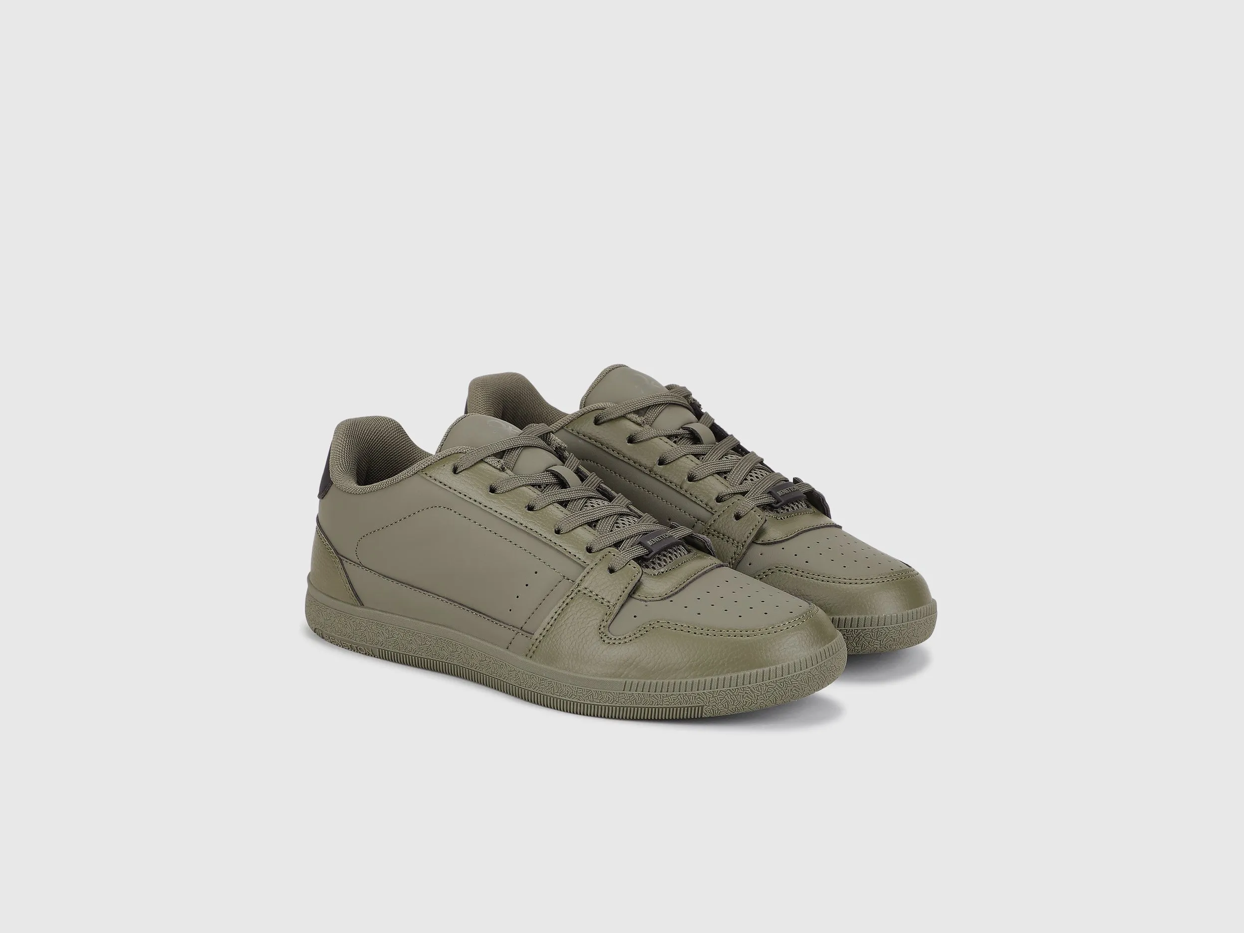 Perforations Lace-Up Sneakers