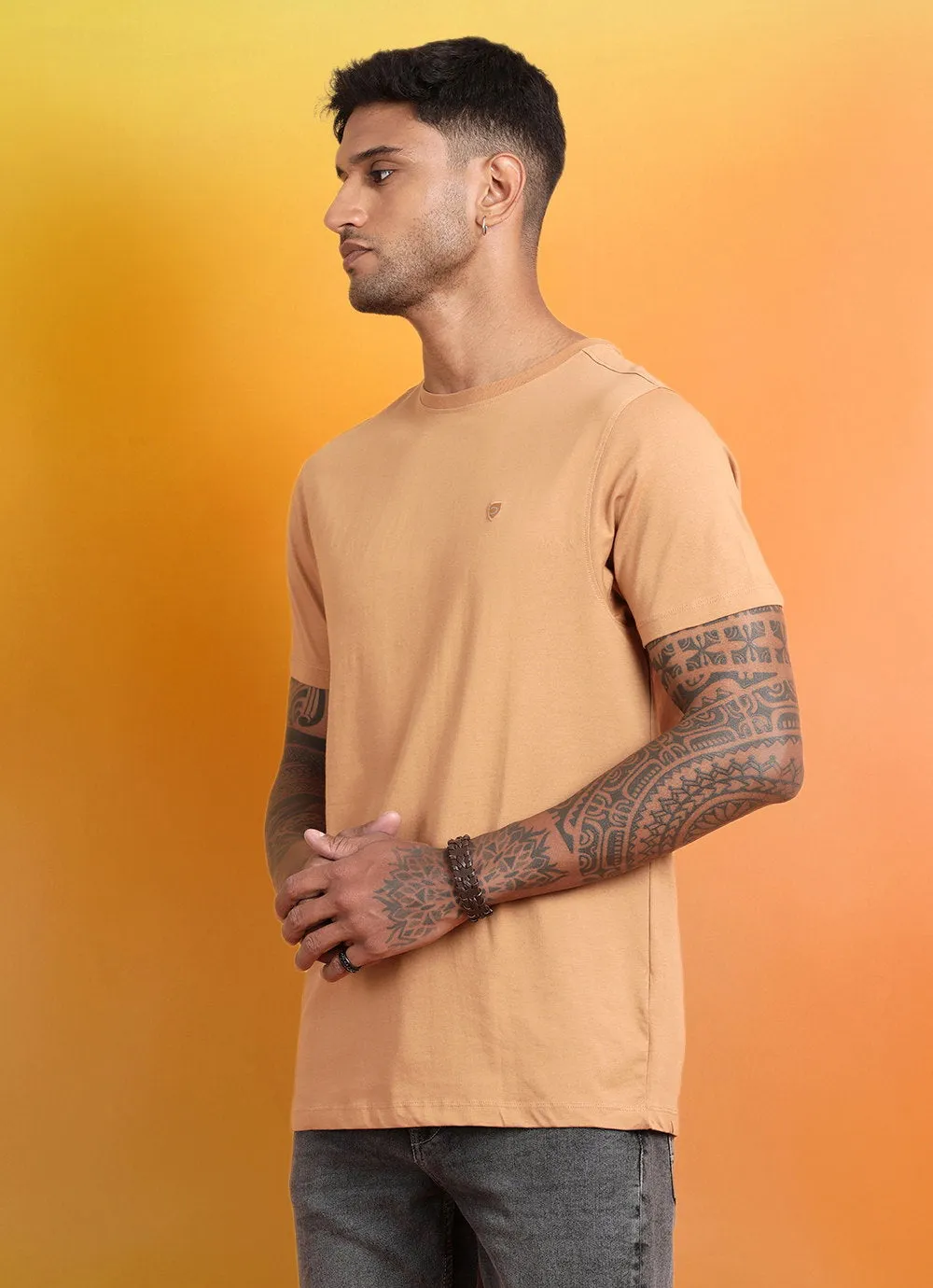 Poppy Yellow Round Neck