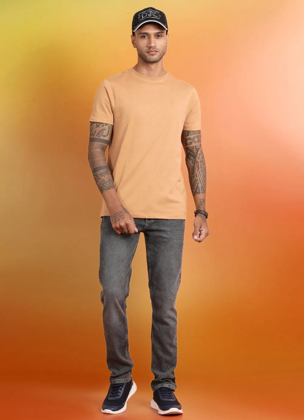 Poppy Yellow Round Neck
