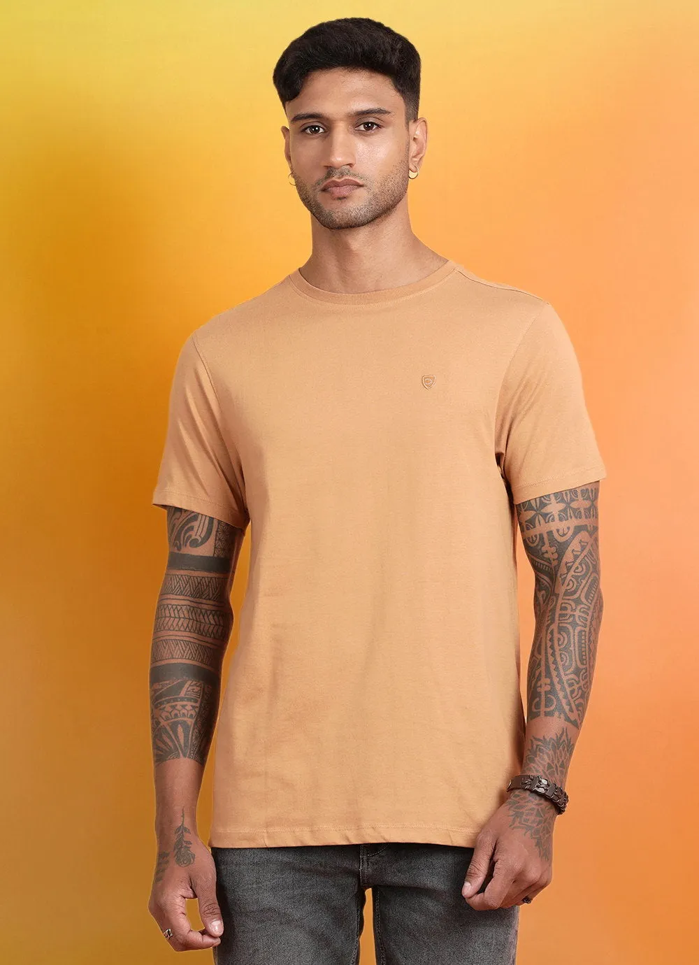 Poppy Yellow Round Neck