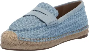 Sam Edelman Kai Montrose Blue Slip On Round Toe Cork Detailed Espadrille Loafers