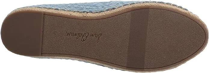 Sam Edelman Kai Montrose Blue Slip On Round Toe Cork Detailed Espadrille Loafers