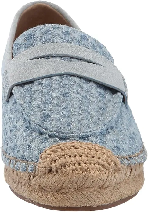 Sam Edelman Kai Montrose Blue Slip On Round Toe Cork Detailed Espadrille Loafers