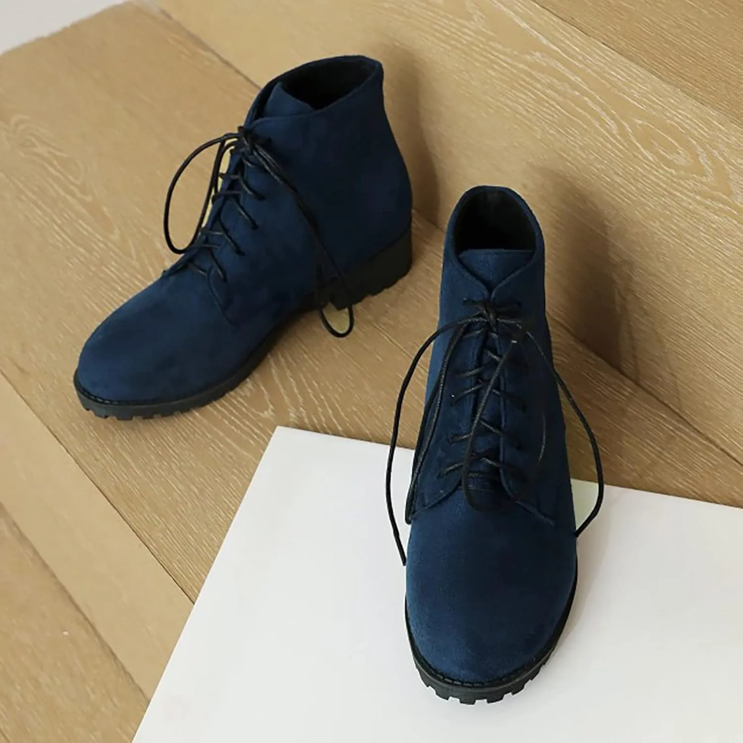 Womens Boots Ankle Leather Booties for Women 2024 Low Heel Ankle Boots for Women Black Ankle Boot Fashion Casual Comfy Soft Chunky Low Heel Classic Pointed Toe