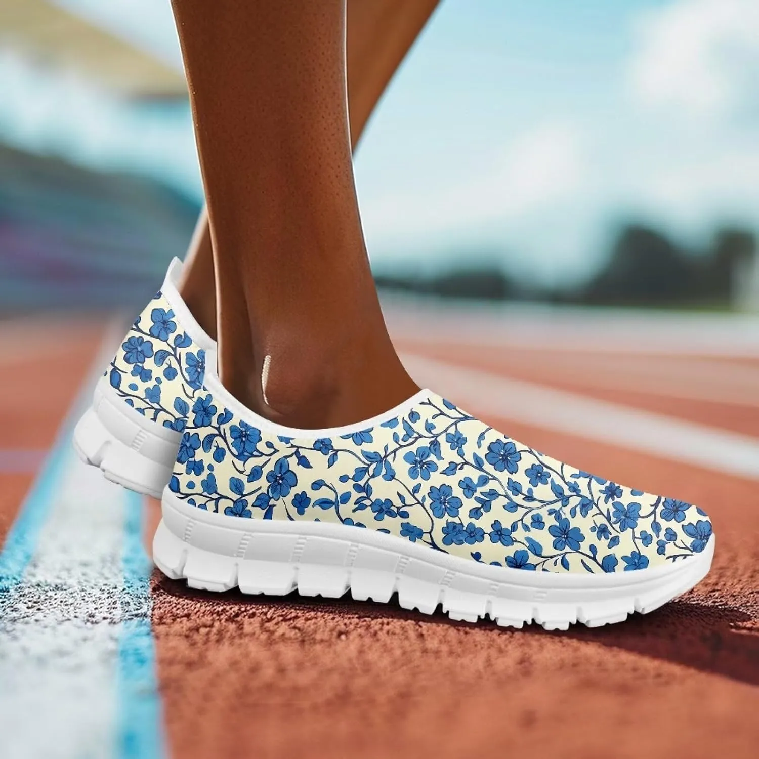 Womens Canvas Shoes Low Top Fashion Sneakers Slip on Walking ShoeWhite Sole