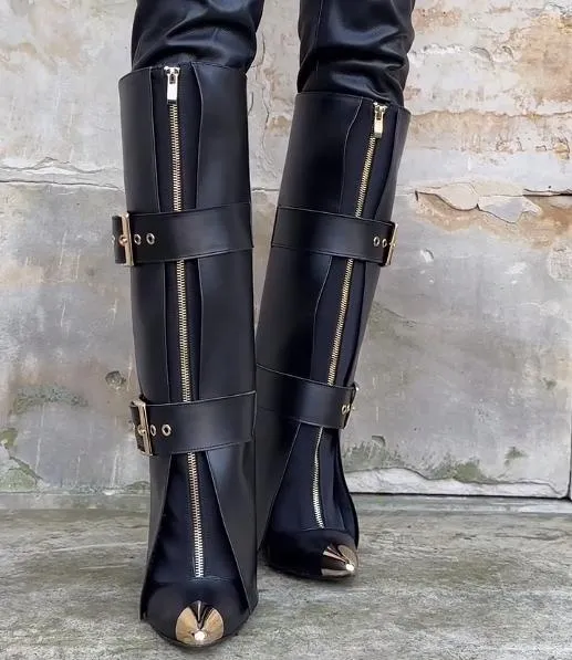 Women's FW24 Stylish Front Zipper Boots