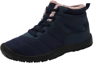 Work Boots for Men Composite Hiking Sneakers Shoes Warm Womens Safety Shoes Non Steel Toe Slip On Platform Shoes Lightweight Comfortable Hike Grounded Footwear
